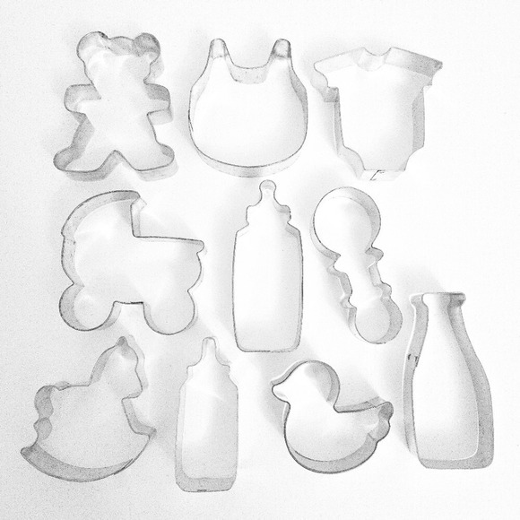 Other - Baby Shower‎ / Gender Reveal Vintage Cookie Cutters (Set of 10)